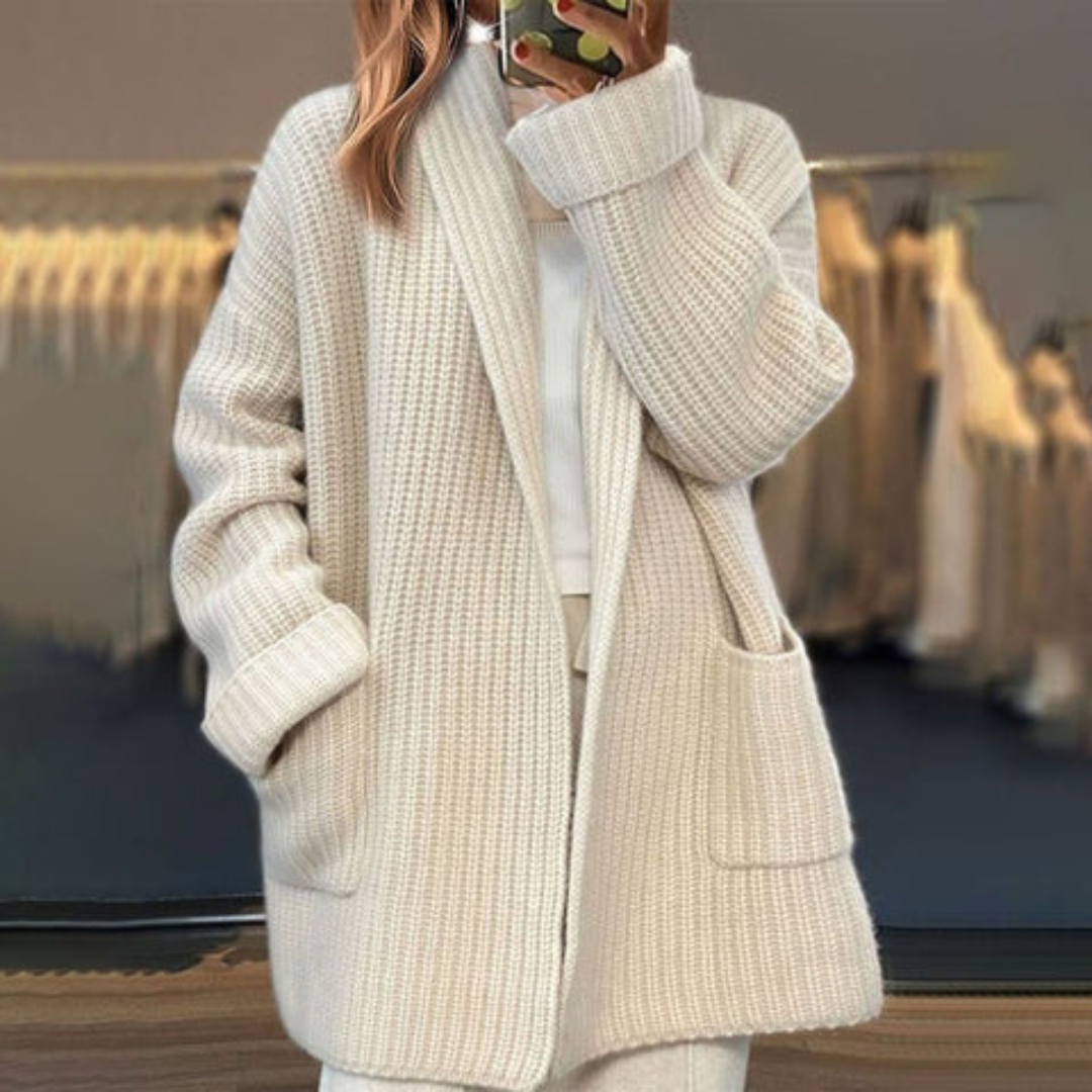 Damen Strickjacke in Beige