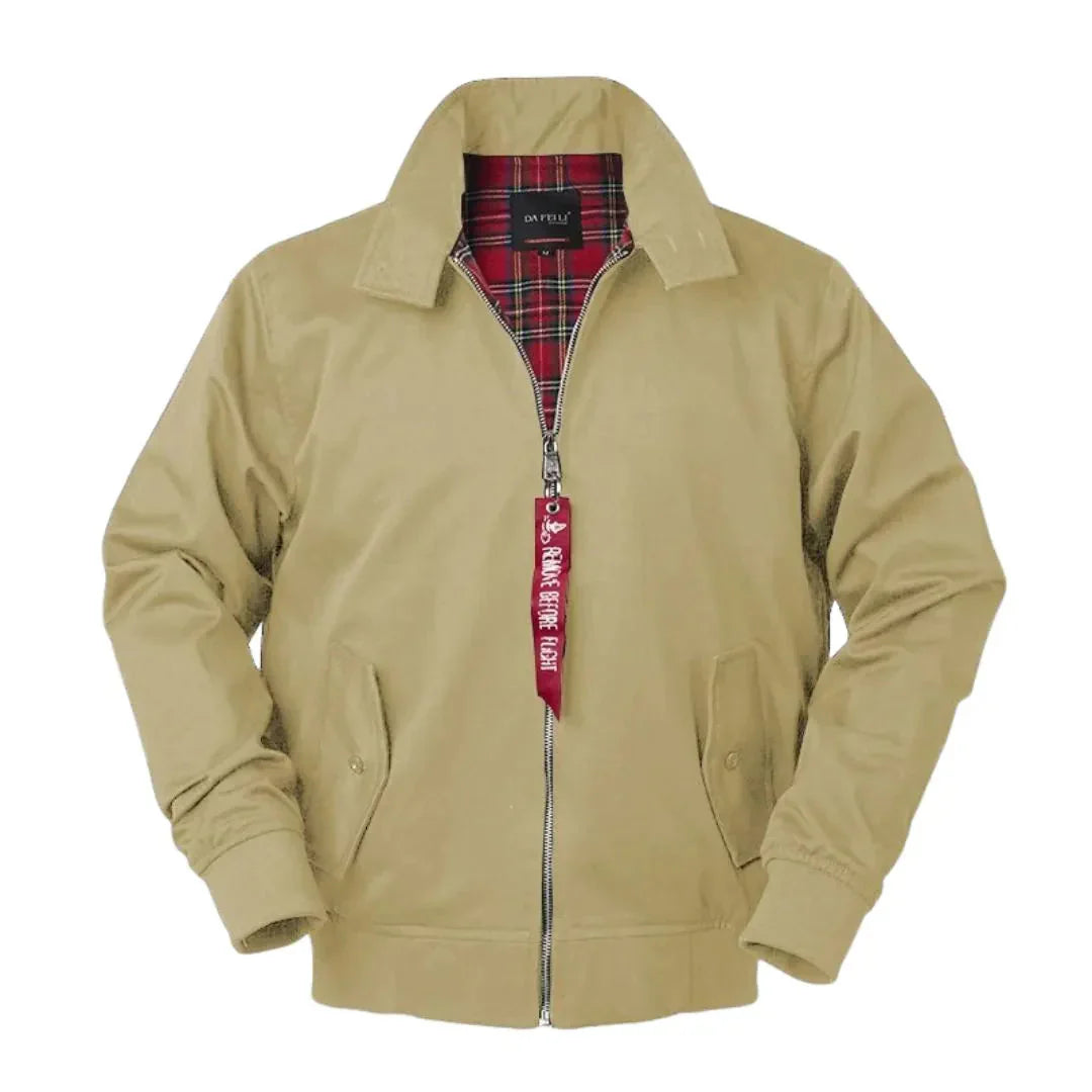 Klassische Harrington-Jacke in Schwarz