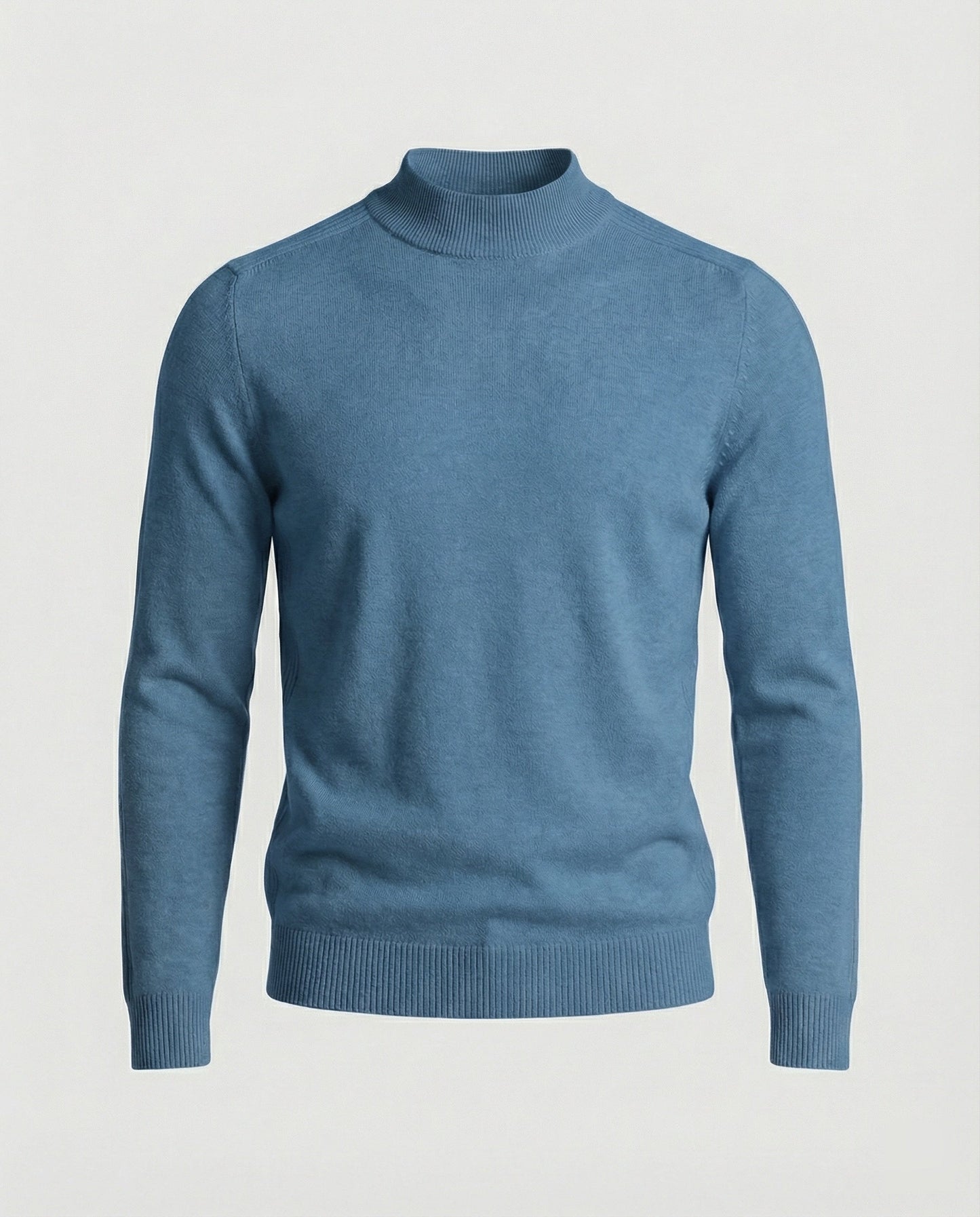 Stilvoller Rollkragenpullover in Weinrot