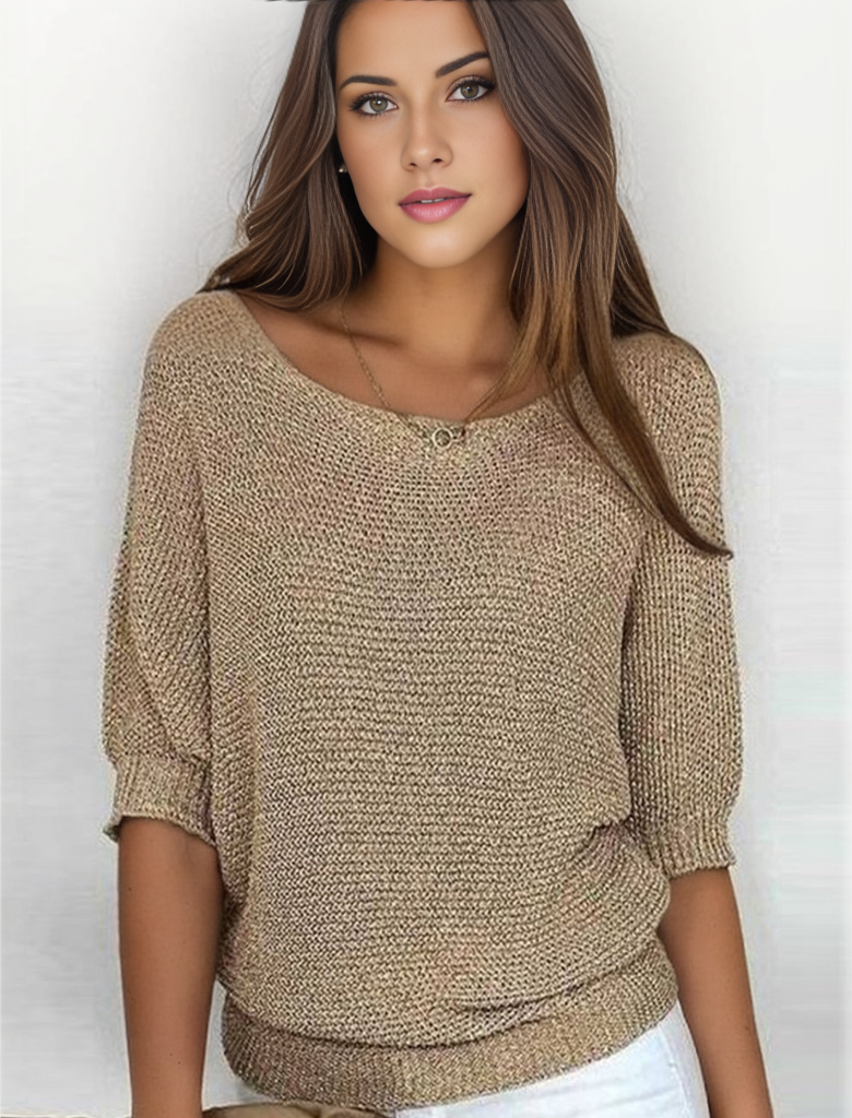 Strickpullover in Khaki