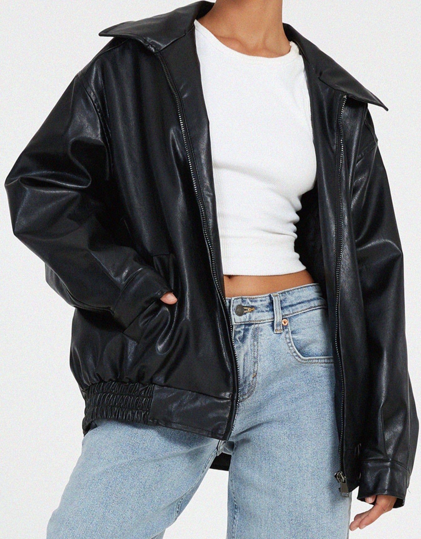 Damen Jacke in Übergröße mit modischem Look in Braun