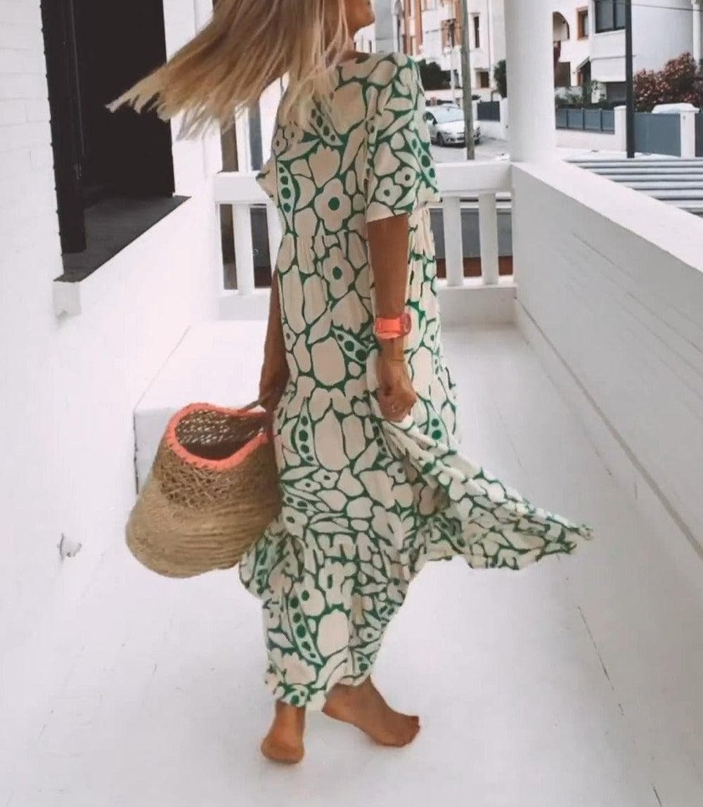 Lolas-Mode - Maxikleid in sommerlichen Design