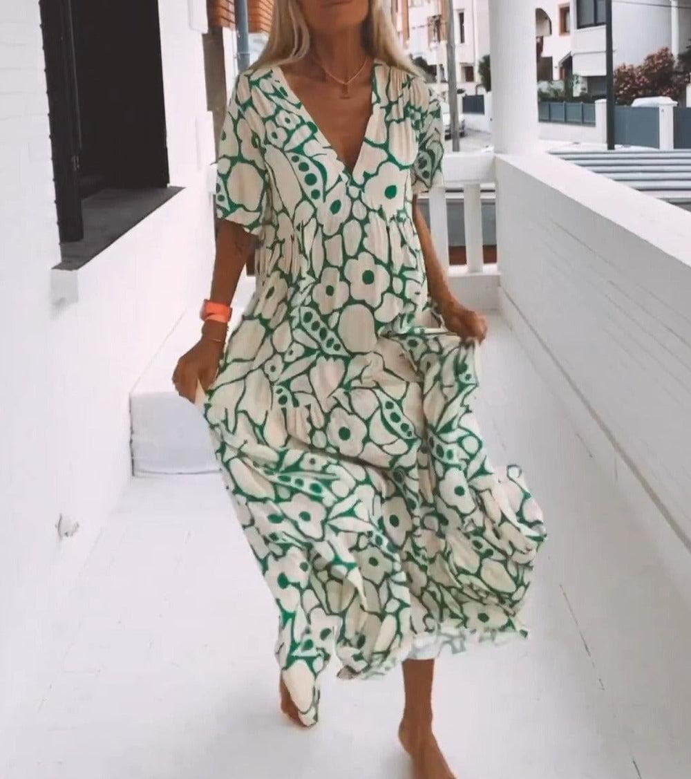 Lolas-Mode - Maxikleid in sommerlichen Design