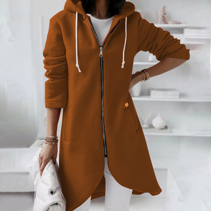 Superbequeme Damen Sweatshirt Jacke in Rosa