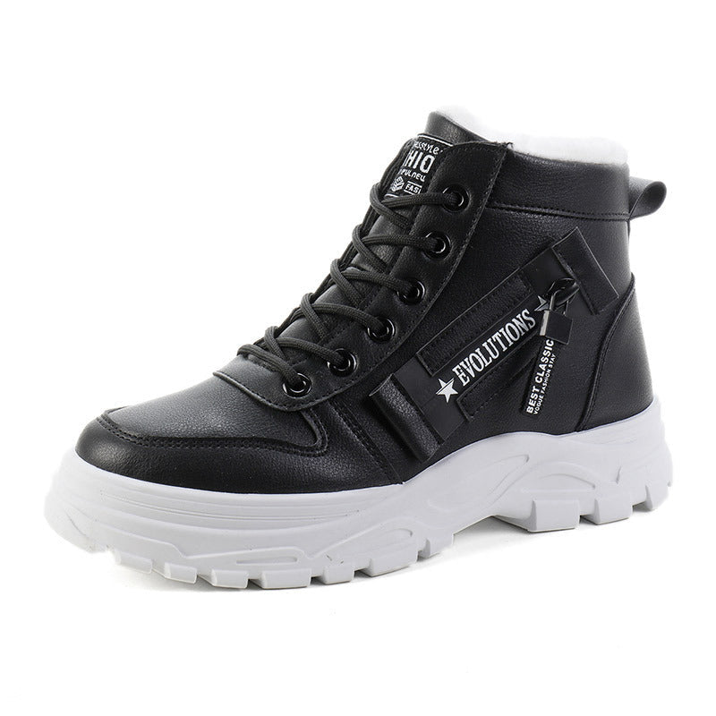 Damen Winter Sneaker mit kuscheligem Innenfutter und robustem Sohlenprofil in Khaki