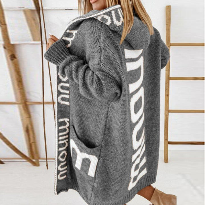 Strickjacke für Frauen in Hellbraun