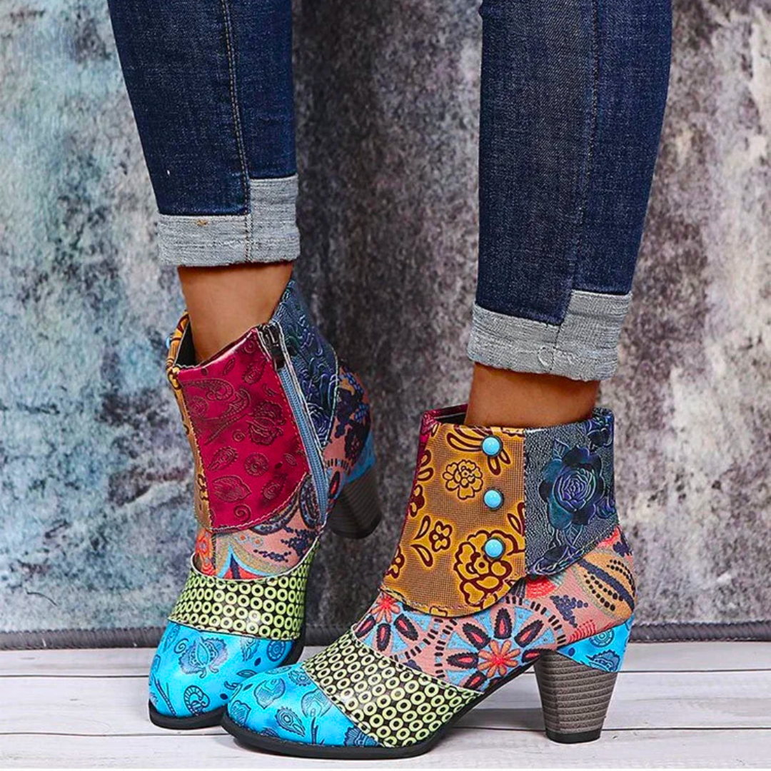 Lolas-Mode - Wasserdichte Retro Stiefel Mit Stil