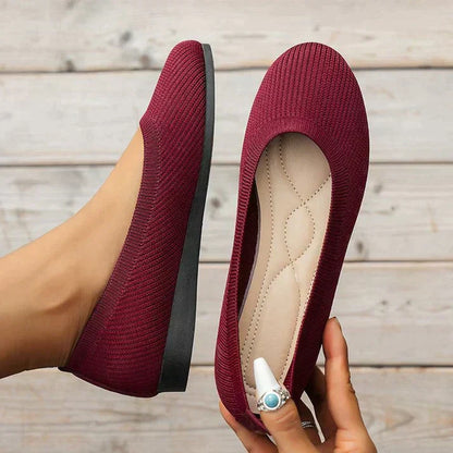 Bequeme Ballerina-Schuhe in Schwarz