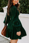Lolas-Mode – Gesmoktes Kleid mit langen Ärmeln