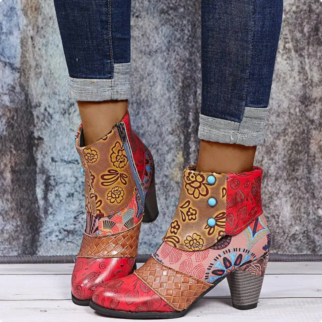 Lolas-Mode - Wasserdichte Retro Stiefel Mit Stil