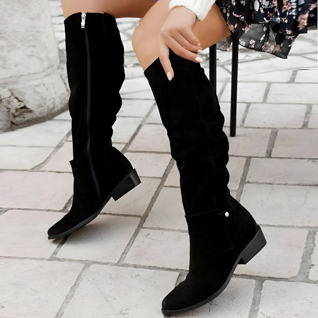 Trendige Knöchelstiefel für Frauen in Beige