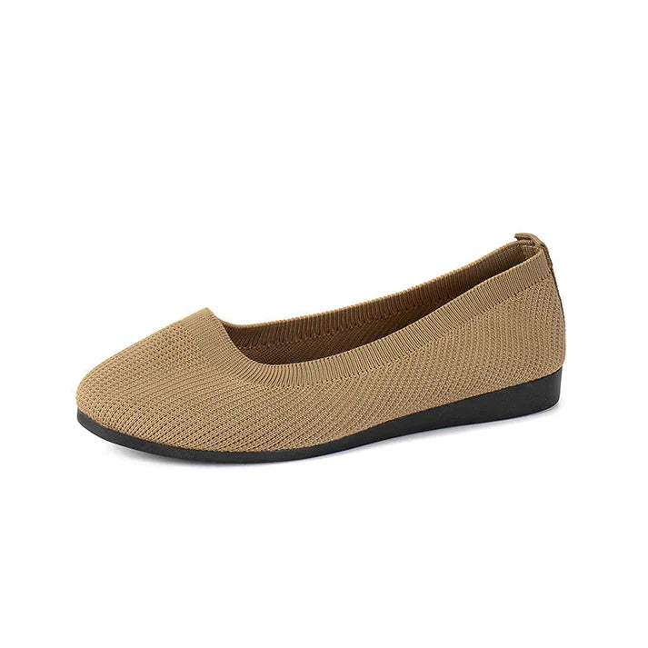 Bequeme Ballerina-Schuhe in Schwarz