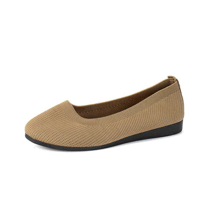 Bequeme Ballerina-Schuhe in Schwarz