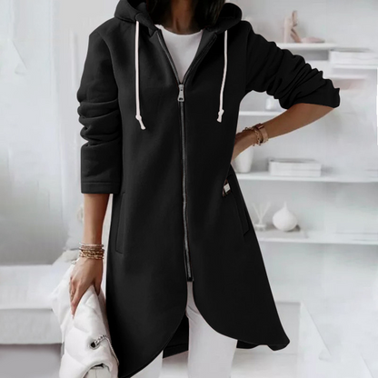 Superbequeme Damen Sweatshirt Jacke in Rosa