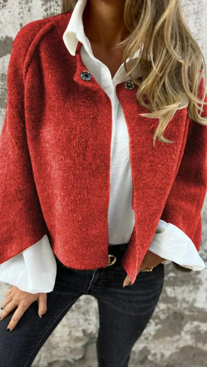 Elegante kurze Jacke in Beige