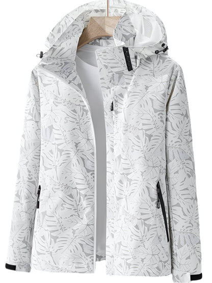 Damen Sportwindbreaker für Outdoor-Looks in Weiß