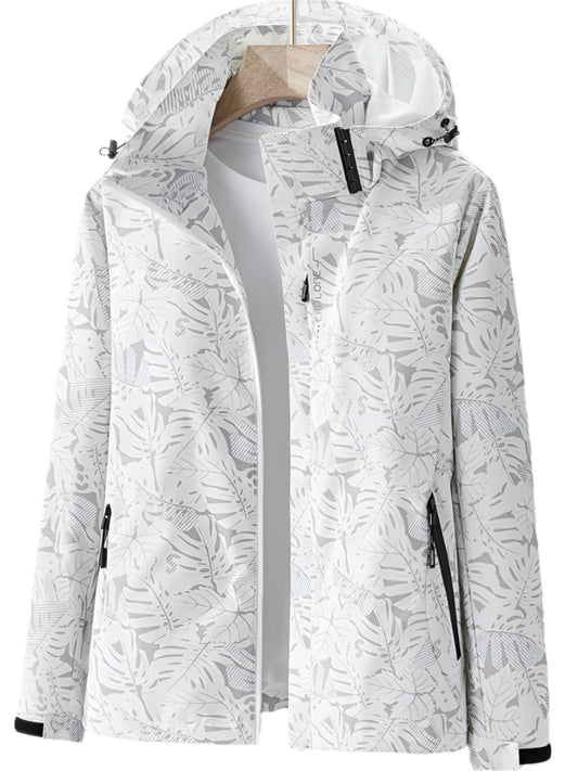 Damen Sportwindbreaker für Outdoor-Looks in Weiß