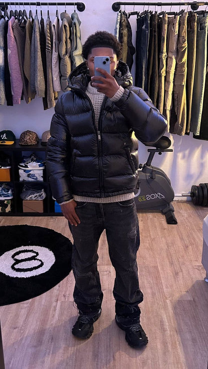 Winter Steppjacke Puffer Streetwear - Urban Style für Kalte Tage in Schwarz