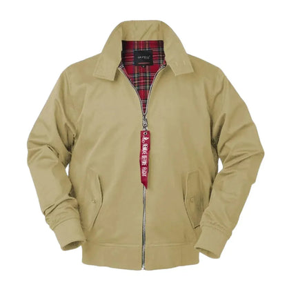 Klassische Harrington-Jacke in Schwarz