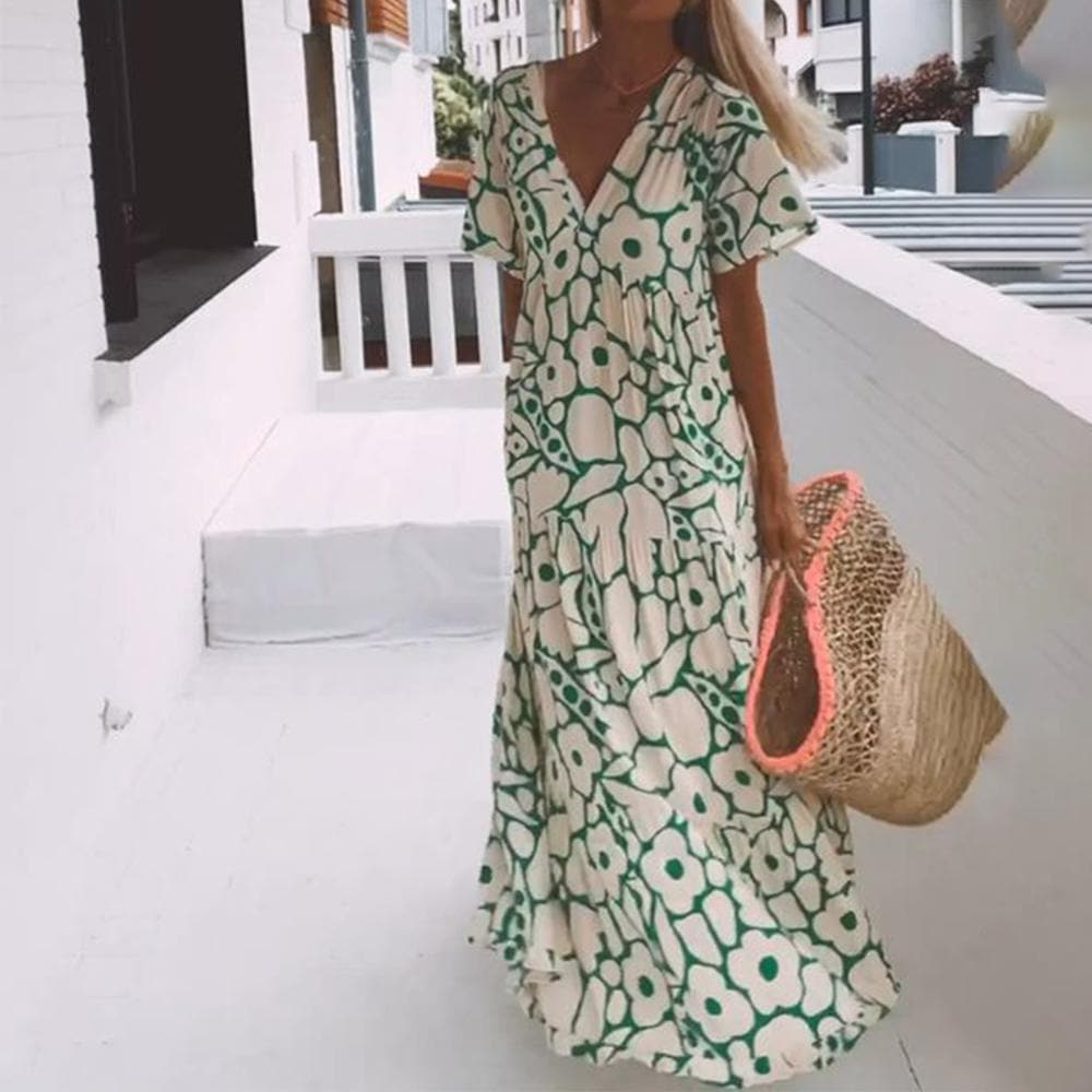 Lolas-Mode - Maxikleid in sommerlichen Design