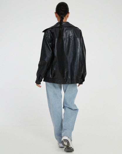 Damen Jacke in Übergröße mit modischem Look in Braun