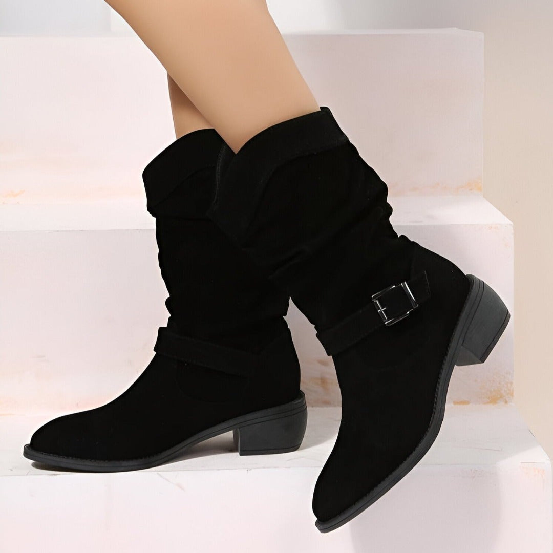 Damen Stiefeletten mit weicher Innensohle in Beige