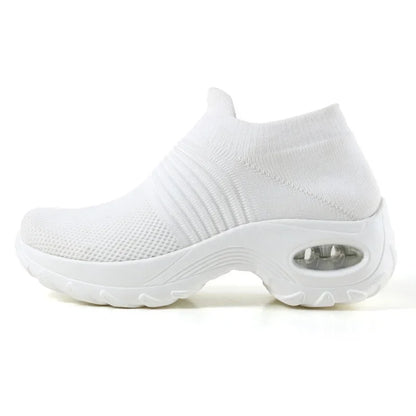 Damen Plattform-Sneaker für Freizeitlooks in Khaki