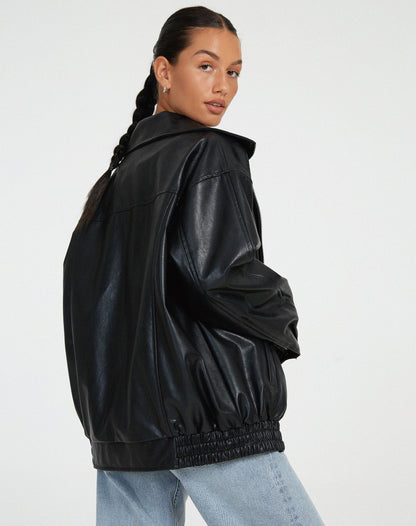 Damen Jacke in Übergröße mit modischem Look in Braun