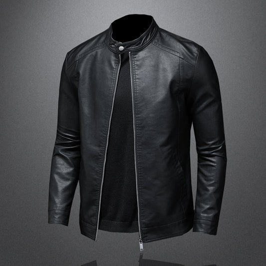 Herren Motorradjacke in Schwarz