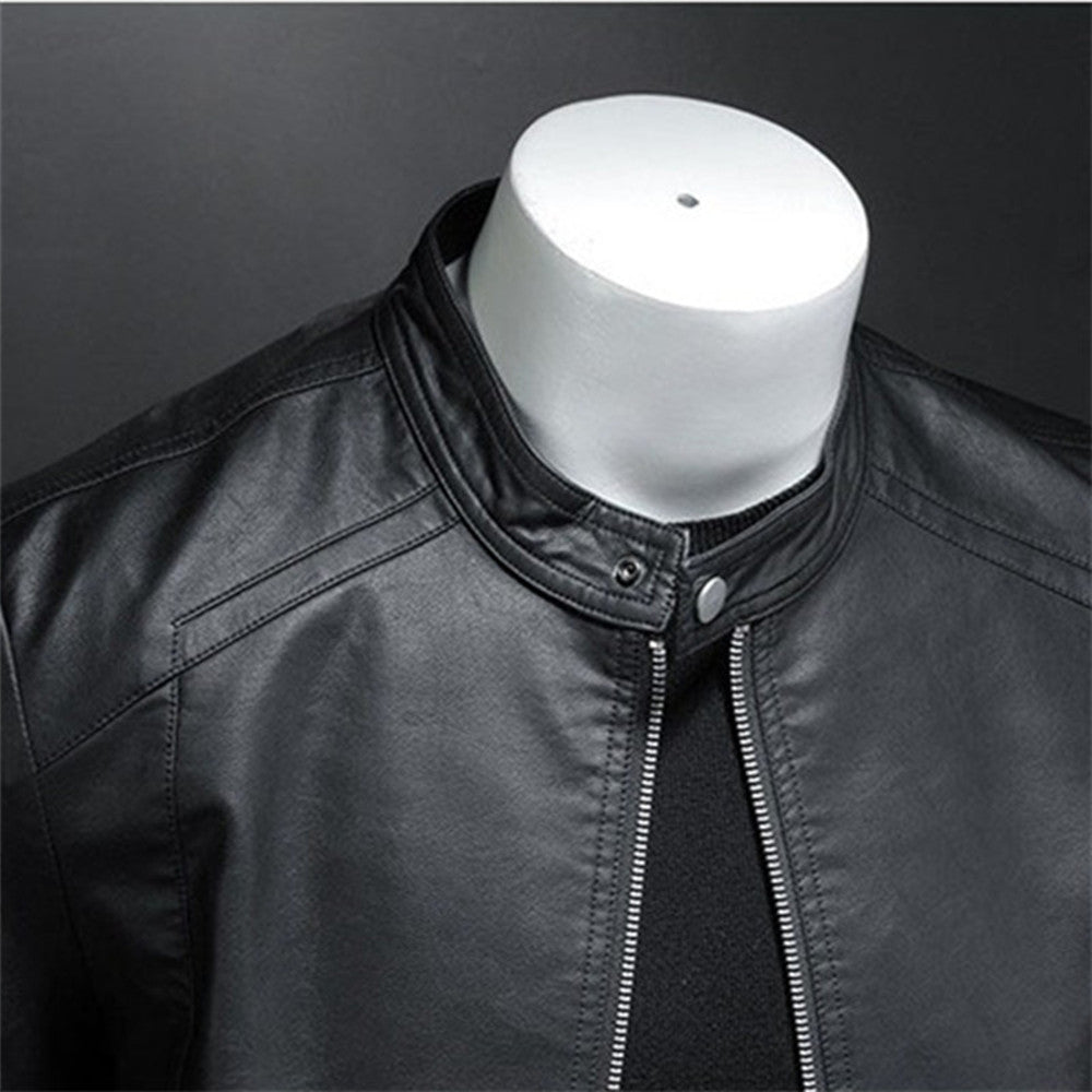 Herren Motorradjacke in Schwarz