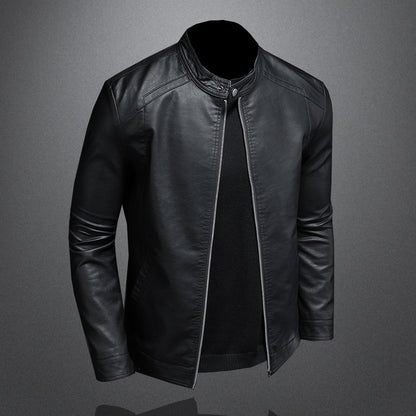 Herren Motorradjacke in Schwarz