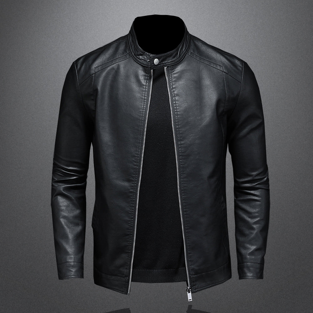 Herren Motorradjacke in Schwarz