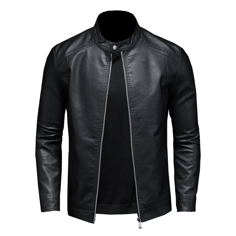 Herren Motorradjacke in Schwarz