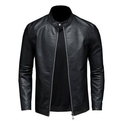 Herren Motorradjacke in Schwarz