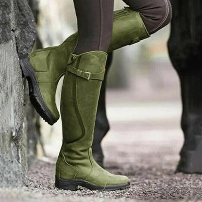 Damen robuste Stiefel in Grün