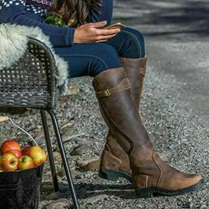 Damen robuste Stiefel in Grün