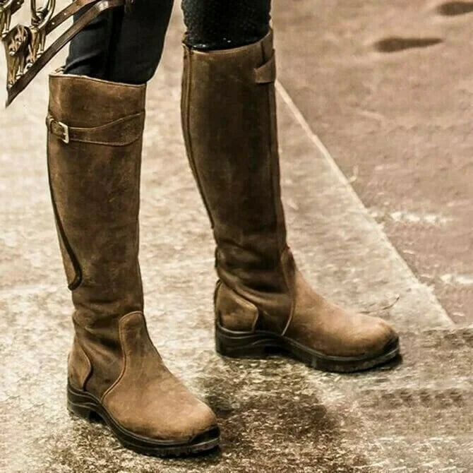 Damen robuste Stiefel in Grün