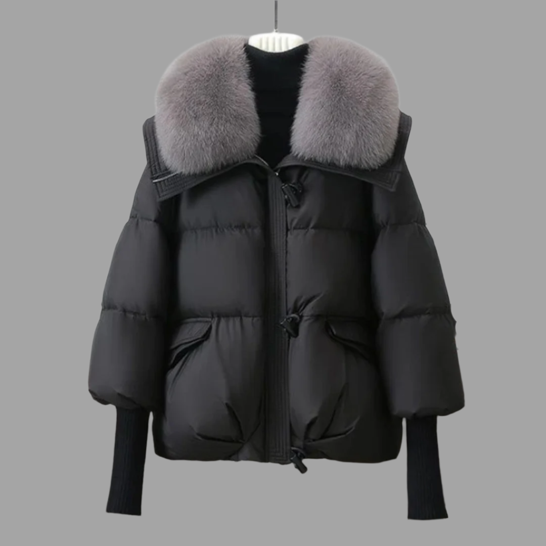 Pufferjacke in Schwarz