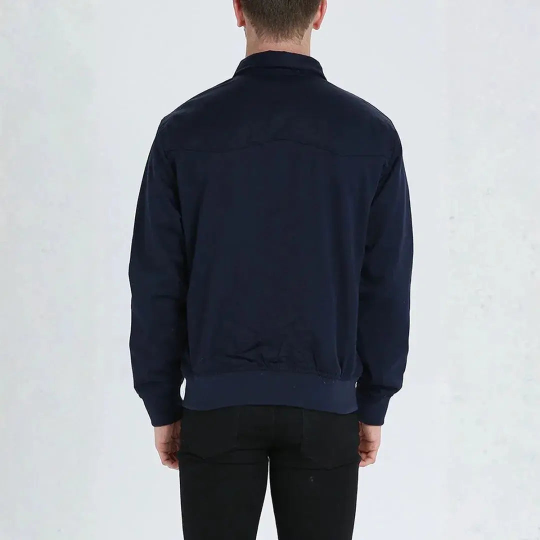 Klassische Harrington-Jacke in Dunkelblau