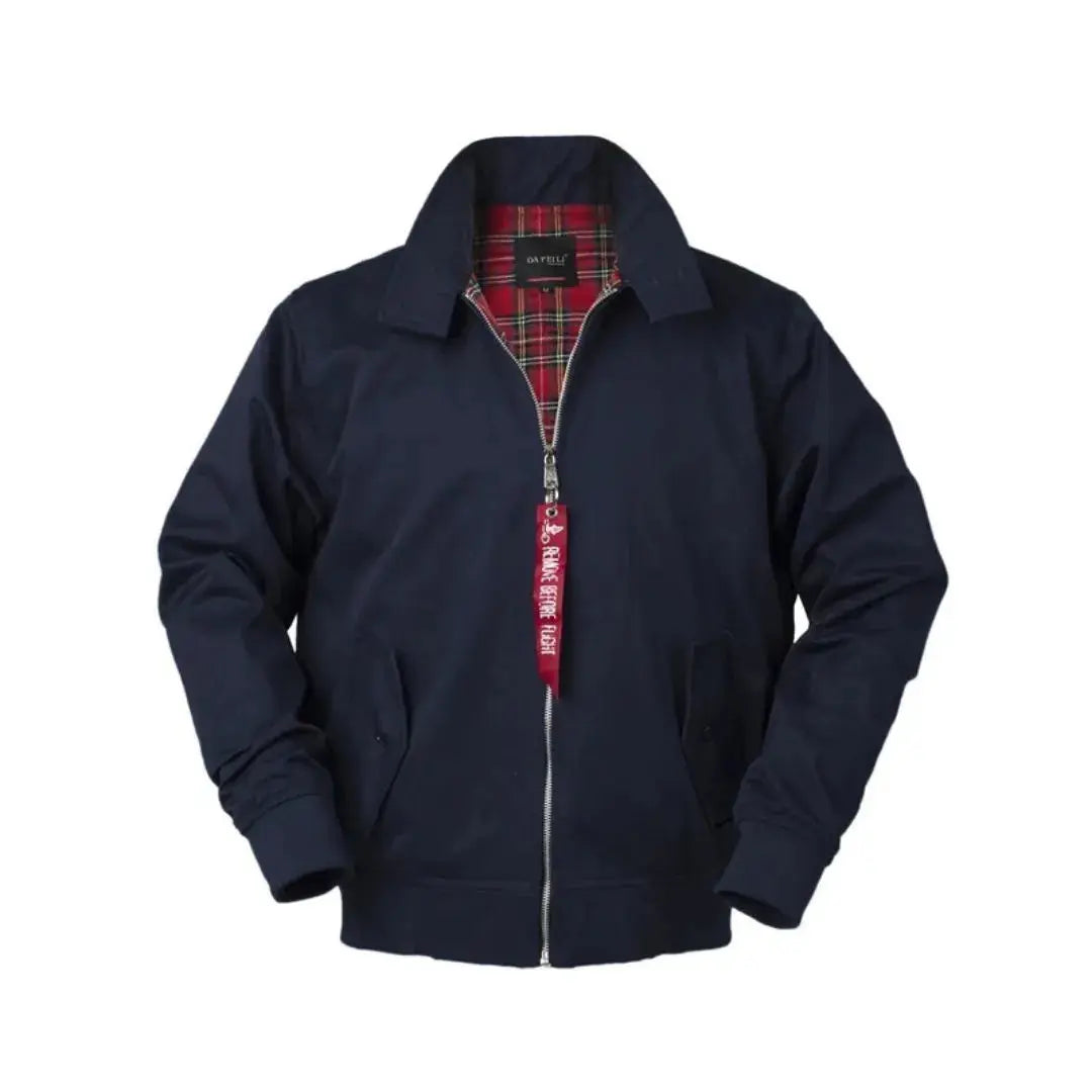 Klassische Harrington-Jacke in Schwarz