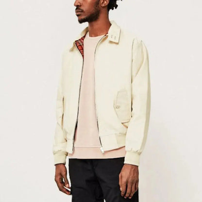 Klassische Harrington-Jacke in Dunkelblau