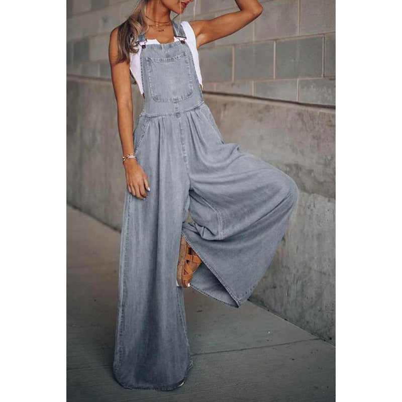 Lolas-Mode - Damen Denim Jumpsuit