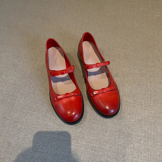 Damen Mary-Jane-Schuhe mit Riemenverschluss in Schwarz
