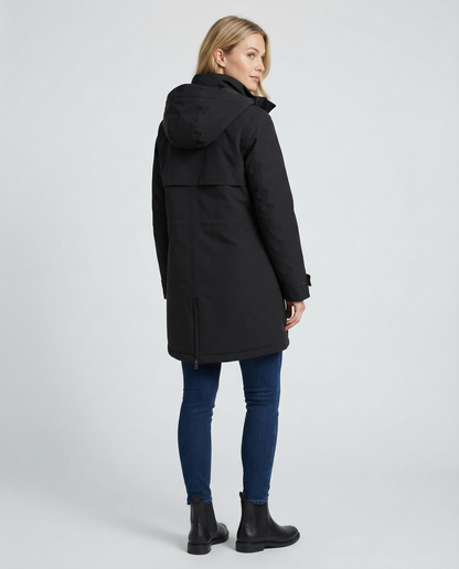 Übergangsjacke Damen sportlich Parka mit Taschen in Grau