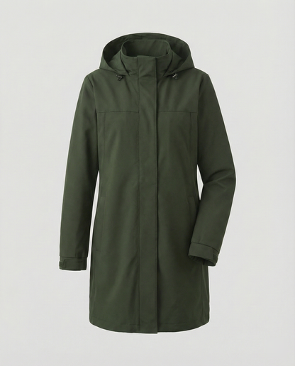 Übergangsjacke Damen sportlich Parka mit Taschen in Blau