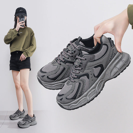 Damen Sport-Sneaker mit bequemer Laufsohle in Grau