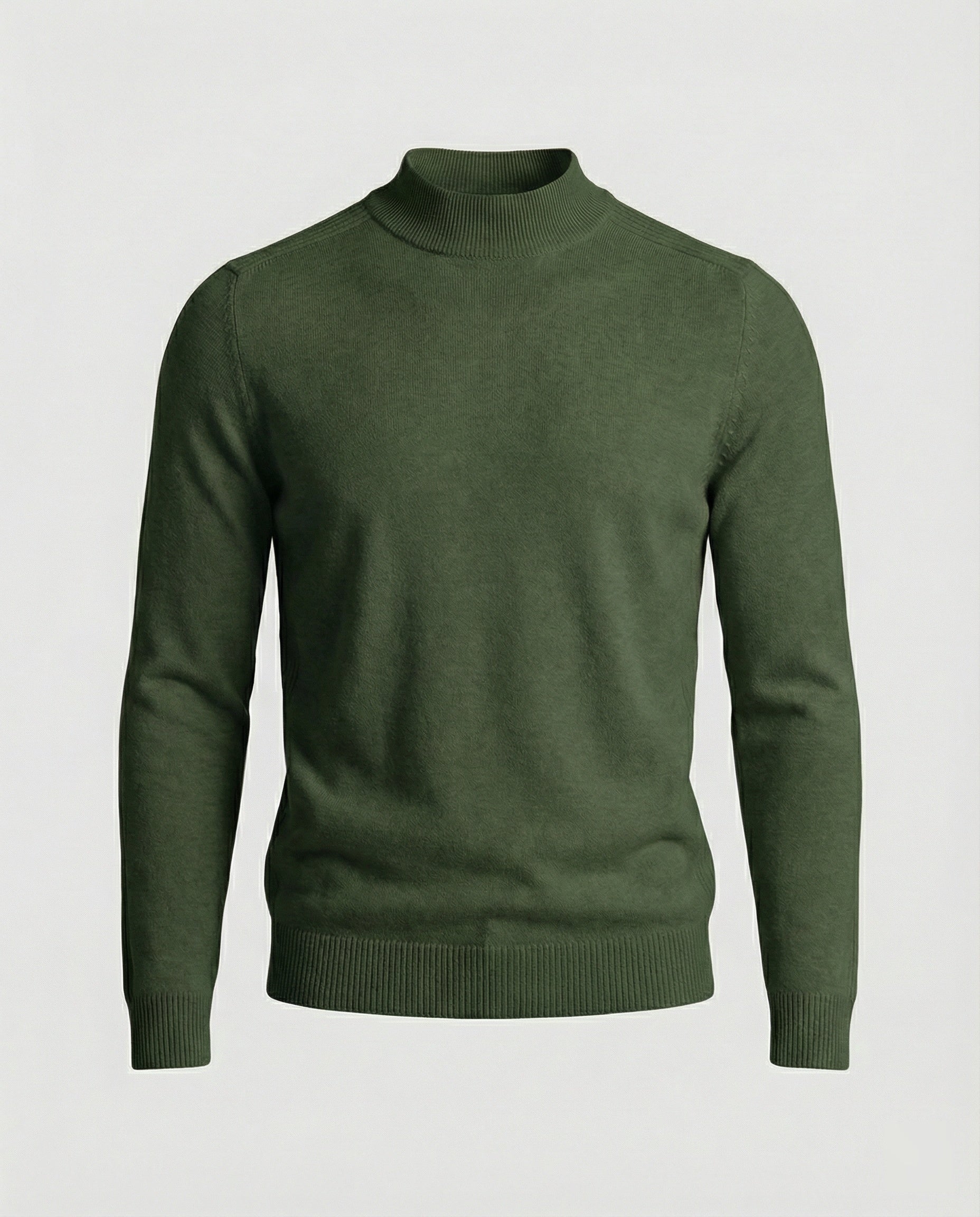 Stilvoller Rollkragenpullover in Weinrot