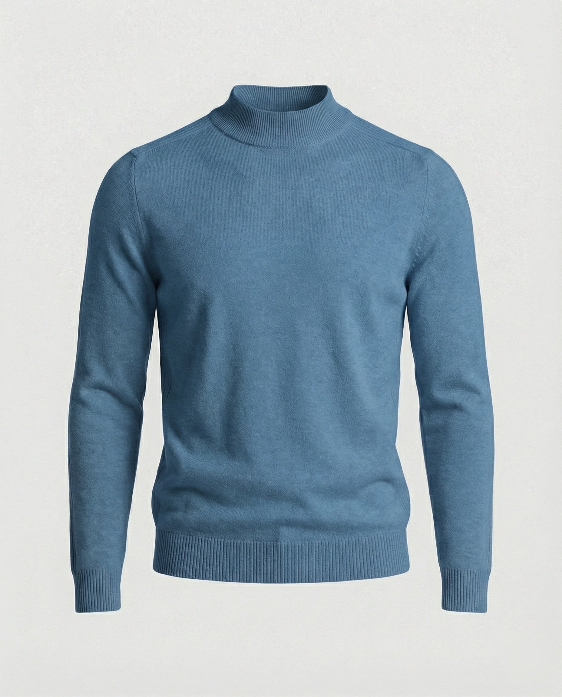 Stilvoller Rollkragenpullover in Weinrot