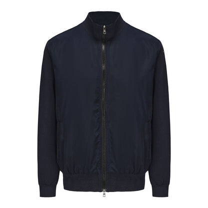 Herren lässige Sommerjacke im minimalistischen Design mit praktischen Reißverschlusstaschen in Grau