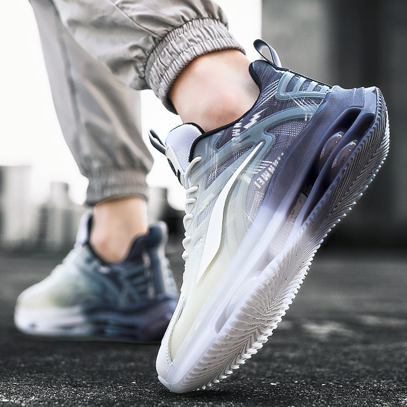 Damen sportliche Sneaker mit bequemer Sohle in Grau